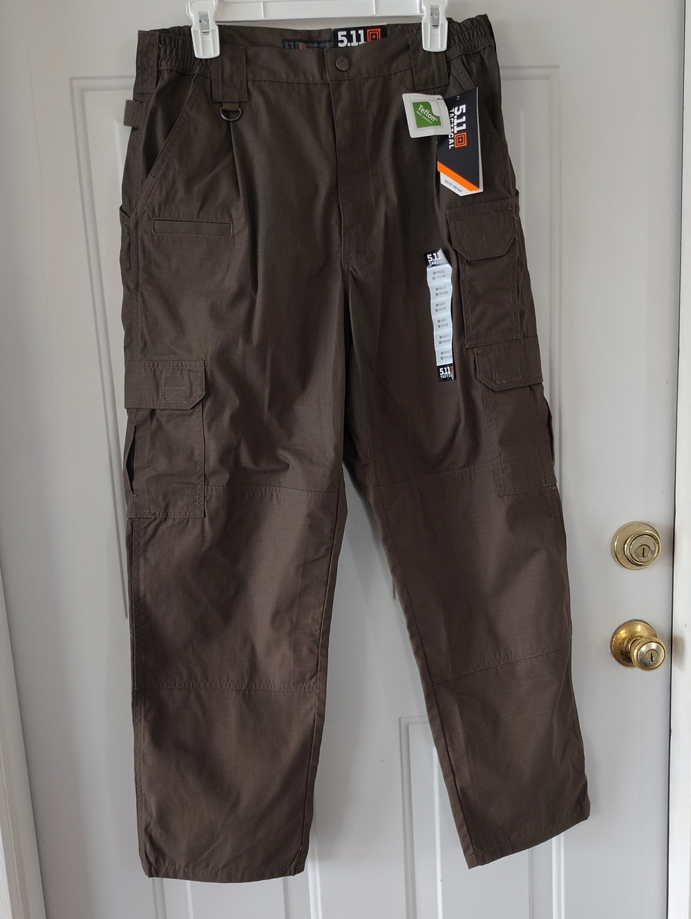 5.11 Tactical Men's Brown Cargo Pants - Olive Brown 34/30